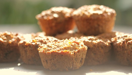 Carrot and walnut muffins