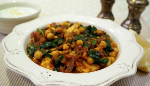 Spinach and chickpea curry recipe